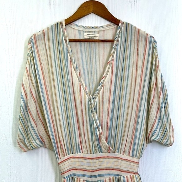 Urban Outfitters - Moonstruck Surplus Short Deep V Neck Romper Size Small - Picture 4 of 12